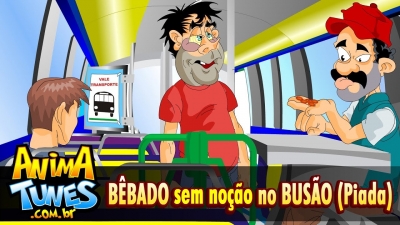 Bêbado “sem noção” no Busão (Piada)