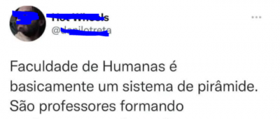 Explicando a faculdade de humanas